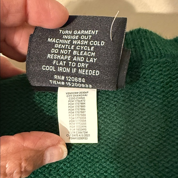 Harry Potter Slytherin Oversized Girls Open Cardigan SM - Picture 7 of 12